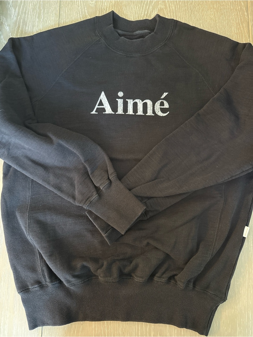 Aime Leon Dore Black Sweatshirt with White Aimé Logo